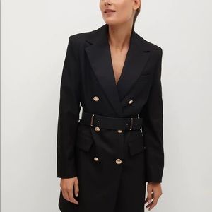 Medium Mango Blazer Dress With Belt